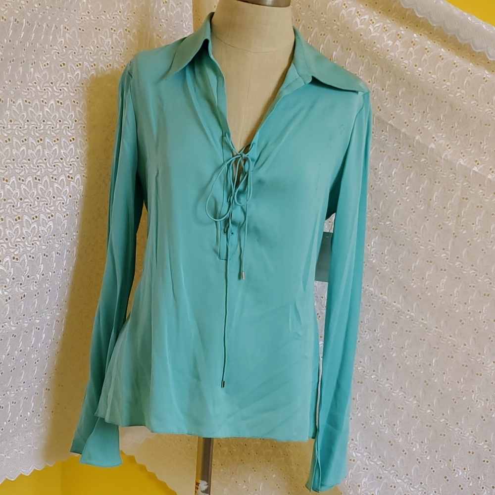 Tahari Silk Top